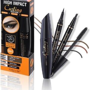 Mascara Eyeliner Four-pronged eyebrow pencil 3 in 1 Set